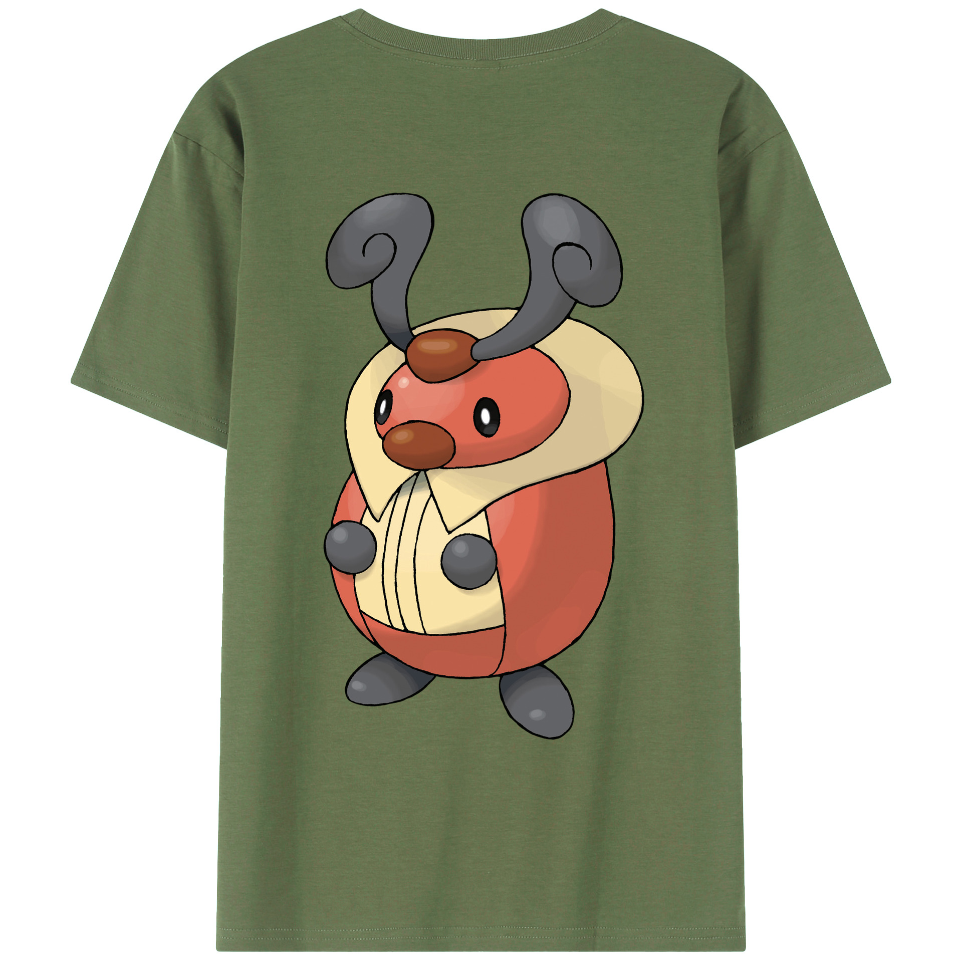 （画像用） ポケットモンスター Pokémon 綿100％ メンズ半袖Tシャツ（バックプリント） 通気性